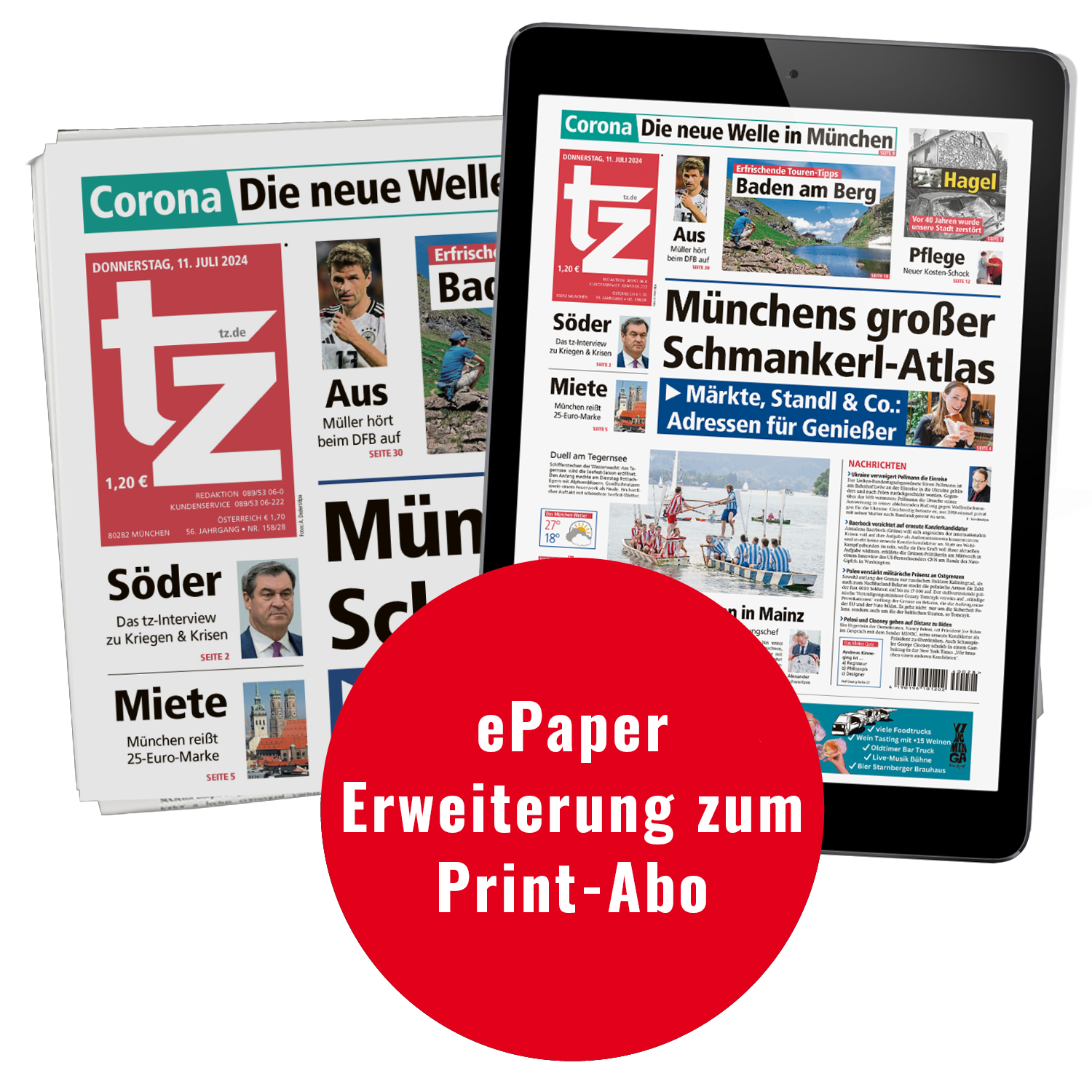 Epaper Weekend Registrierung ePaper-Erweiterung | tz.de